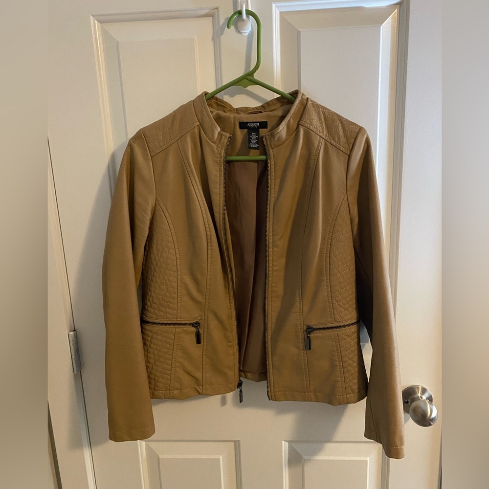 Alfani Faux Leather Jacket